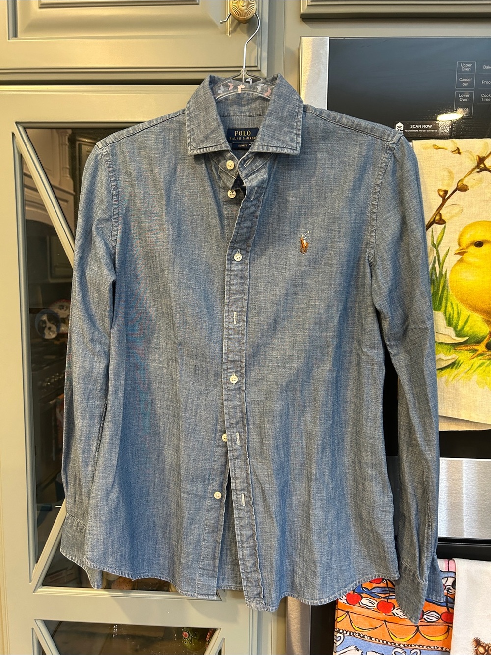 Polo by Ralph Lauren Chambray Button-Down Shirt in Light Blue